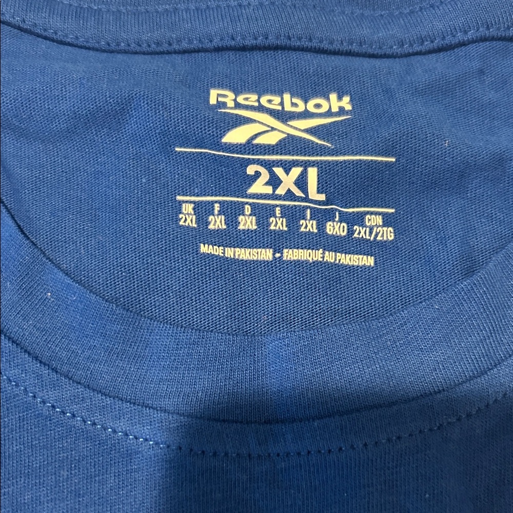 Reebok Men's Vibrant Blue Tee - Picture 3 of 4